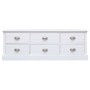 White wooden entrance bench 115x30x40 cm by , Benches for halls and storage - Ref: Foro24-284125, Price: 205,62 €, Discount: %