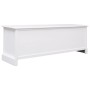 White wooden entrance bench 115x30x40 cm by , Benches for halls and storage - Ref: Foro24-284125, Price: 205,62 €, Discount: %