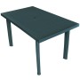 Garden table 126x76x72 cm green plastic by vidaXL, Garden tables - Ref: Foro24-43598, Price: 122,45 €, Discount: %