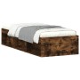 Estructura de cama roble ahumado 75x190 cm de , Camas y somieres - Ref: Foro24-3203849, Precio: 118,94 €, Descuento: %