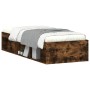 Estructura de cama roble ahumado 75x190 cm de , Camas y somieres - Ref: Foro24-3203849, Precio: 118,94 €, Descuento: %