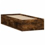 Estructura de cama roble ahumado 75x190 cm de , Camas y somieres - Ref: Foro24-3203849, Precio: 118,94 €, Descuento: %