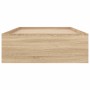 Sonoma oak bed frame 90x190 cm by , Beds and slatted bases - Ref: Foro24-3203840, Price: 149,06 €, Discount: %