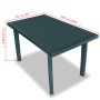 Garden table 126x76x72 cm green plastic by vidaXL, Garden tables - Ref: Foro24-43598, Price: 122,45 €, Discount: %