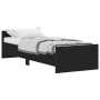 Estructura de cama madera de ingeniería negra 75x190 cm de , Camas y somieres - Ref: Foro24-835947, Precio: 77,63 €, Descuent...