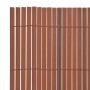 Brown PVC double-sided garden fence 90x500 cm by vidaXL, fence panels - Ref: Foro24-43630, Price: 51,95 €, Discount: %