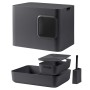 Hoopo Caja de arena para gatos Dome gris de , Cajones de arena higiénica para gatos - Ref: Foro24-435697, Precio: 133,23 €, D...