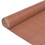 Brauner doppelseitiger Gartenzaun aus PVC, 90 x 500 cm von vidaXL, Zaunpaneele - Ref: Foro24-43630, Preis: 48,80 €, Rabatt: %