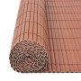 Brown PVC double-sided garden fence 90x500 cm by vidaXL, fence panels - Ref: Foro24-43630, Price: 51,95 €, Discount: %