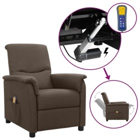 Brown fabric liftable massage chair by , Electric massage chairs - Ref: Foro24-3093285, Price: 235,99 €, Discount: %