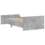 Estructura de cama madera de ingeniería gris hormigón 90x190 cm de , Camas y somieres - Ref: Foro24-835942, Precio: 93,22 €, ...