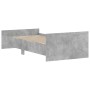 Estructura de cama madera de ingeniería gris hormigón 90x200cm de , Camas y somieres - Ref: Foro24-835928, Precio: 96,27 €, D...