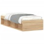 Sonoma oak bed frame 75x190 cm by , Beds and slatted bases - Ref: Foro24-3203847, Price: 104,02 €, Discount: %