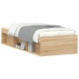 Sonoma oak bed frame 75x190 cm by , Beds and slatted bases - Ref: Foro24-3203847, Price: 104,02 €, Discount: %