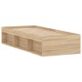 Sonoma oak bed frame 75x190 cm by , Beds and slatted bases - Ref: Foro24-3203847, Price: 104,02 €, Discount: %