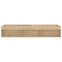 Sonoma oak bed frame 75x190 cm by , Beds and slatted bases - Ref: Foro24-3203847, Price: 104,02 €, Discount: %