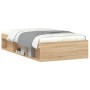 Estructura de cama roble Sonoma 90x200 cm de , Camas y somieres - Ref: Foro24-3203826, Precio: 112,99 €, Descuento: %