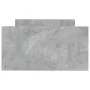 Betongrauer Bettrahmen aus Holzwerkstoff, 75 x 190 cm von , Betten und Lattenroste - Ref: Foro24-835949, Preis: 76,39 €, Raba...