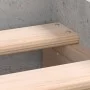 Betongrauer Bettrahmen aus Holzwerkstoff, 75 x 190 cm von , Betten und Lattenroste - Ref: Foro24-835949, Preis: 76,39 €, Raba...