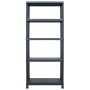 Plastic shelf 500 kg 90x60x180 cm black by , Industrial shelving - Ref: Foro24-45677, Price: 184,51 €, Discount: %