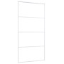 Puerta corredera ESG vidrio y aluminio blanca 102,5x205 cm de , Puertas para el hogar - Ref: Foro24-151665, Precio: 211,60 €,...