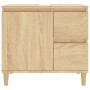 Armario de baño madera contrachapada roble Sonoma 65x33x60 cm de , Muebles de baño - Ref: Foro24-819823, Precio: 79,71 €, Des...