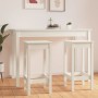 High stools 2 pcs solid white pine wood 40x40x78 cm by , dining chairs - Ref: Foro24-822138, Price: 123,52 €, Discount: %