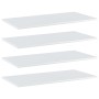 Shelf shelf 4 units glossy white plywood 80x40x1.5cm by , Shelves - Ref: Foro24-805340, Price: 50,41 €, Discount: %