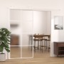 Schiebetür aus ESG-Glas und weißem Aluminium, 102,5 x 205 cm von , Türen für zu Hause - Ref: Foro24-151677, Preis: 250,99 €, ...