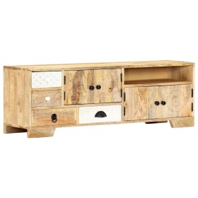 Mueble de TV de madera maciza de mango 120x30x40 cm de , Muebles TV - Ref: Foro24-247744, Precio: 296,99 €, Descuento: %