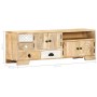 Mueble de TV de madera maciza de mango 120x30x40 cm de , Muebles TV - Ref: Foro24-247744, Precio: 281,29 €, Descuento: %