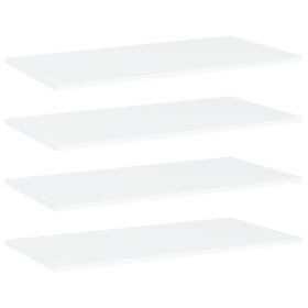 Shelf shelves 4 pcs white plywood 80x40x1.5cm by , Shelves - Ref: Foro24-805330, Price: 48,68 €, Discount: %