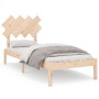 Solid wood single bed frame 90x190 cm by , Beds and slatted bases - Ref: Foro24-3104833, Price: 78,63 €, Discount: %