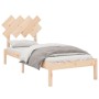 Solid wood single bed frame 90x190 cm by , Beds and slatted bases - Ref: Foro24-3104833, Price: 78,63 €, Discount: %