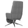 Relaxation armchair with footrest in light gray fabric by , Armchairs - Ref: Foro24-3097524, Price: 138,84 €, Discount: %