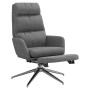 Relaxation armchair with footrest in light gray fabric by , Armchairs - Ref: Foro24-3097524, Price: 138,84 €, Discount: %