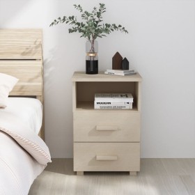 HAMAR bedside table solid pine wood honey brown 40x35x62cm by vidaXL, Nightstands - Ref: Foro24-340412, Price: 56,63 €, Disco...