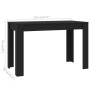 Black plywood dining table 120x60x76 cm by , Kitchen and dining tables - Ref: Foro24-800433, Price: 87,45 €, Discount: %