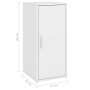 Mueble zapatero de aglomerado blanco 32x35x70 cm de , Zapateros y organizadores de calzado - Ref: Foro24-808954, Precio: 62,9...