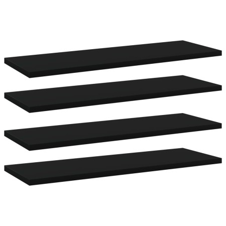 Estantes para estantería 4 uds contrachapada negro 60x20x1,5 cm de , Estanterías - Ref: Foro24-805220, Precio: 23,45 €, Descu...