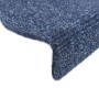 Stair mat 15 pcs blue punched fabric 56x17x3 cm by vidaXL, Stair mats - Ref: Foro24-132695, Price: 39,74 €, Discount: %