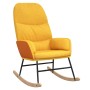 Silla mecedora de tela amarillo mostaza de , Mecedoras - Ref: Foro24-341049, Precio: 135,29 €, Descuento: %