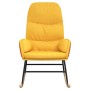 Silla mecedora de tela amarillo mostaza de , Mecedoras - Ref: Foro24-341049, Precio: 135,29 €, Descuento: %