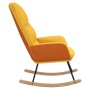 Silla mecedora de tela amarillo mostaza de , Mecedoras - Ref: Foro24-341049, Precio: 135,29 €, Descuento: %