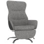 Relaxation armchair with footrest in light gray fabric by , Armchairs - Ref: Foro24-3097465, Price: 128,01 €, Discount: %