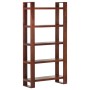 Honey brown solid acacia wood bookcase 85x30x166 cm by , Bookcases and shelves - Ref: Foro24-321821, Price: 235,28 €, Discoun...