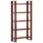 Honey brown solid acacia wood bookcase 85x30x166 cm by , Bookcases and shelves - Ref: Foro24-321821, Price: 235,28 €, Discoun...