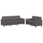 Gray synthetic leather 2-piece sofa set with cushions by , Sofas - Ref: Foro24-3201762, Price: 576,06 €, Discount: %