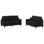 Sofagarnitur mit 2 Stück Kissen aus schwarzem Stoff von , Sofas - Ref: Foro24-3201652, Preis: 464,24 €, Rabatt: %