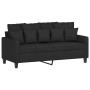 Sofagarnitur mit 2 Stück Kissen aus schwarzem Stoff von , Sofas - Ref: Foro24-3201652, Preis: 464,24 €, Rabatt: %